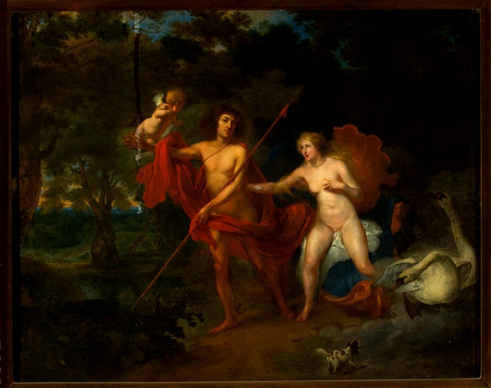Nieznany malarz holenderski - Venus and Adonis - M.Ob.1026 - National Museum in Warsaw