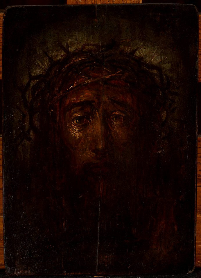 Nieznany malarz polski - Head of Christ in the crown of thorns - MP 3540 MNW - National Museum in Warsaw