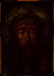 Nieznany malarz polski - Head of Christ in the crown of thorns - MP 3540 MNW - National Museum in Warsaw