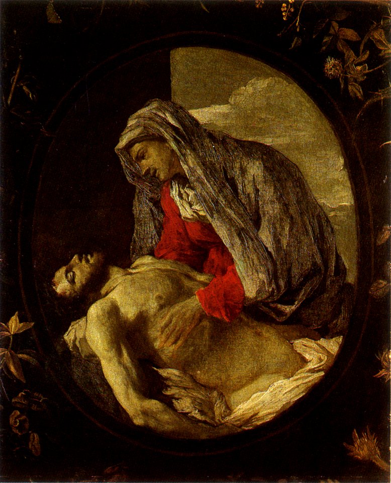 Nicolas Poussin and Daniel Seghers - Pietà - Musée Thomas-Henry
