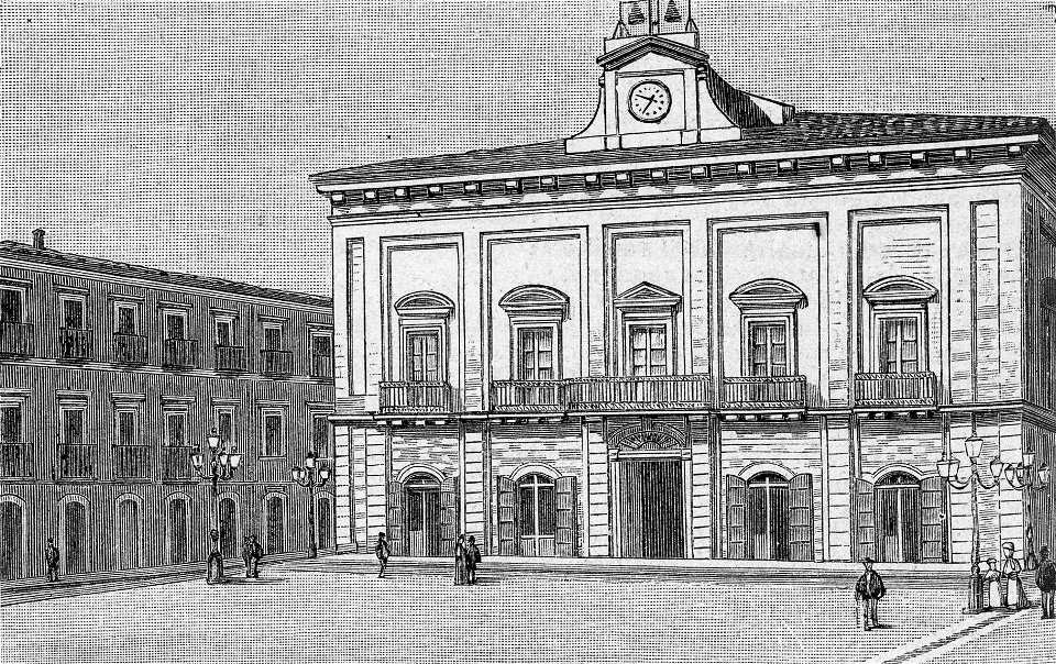 Nicosia – Palazzo comunale (xilografia)
