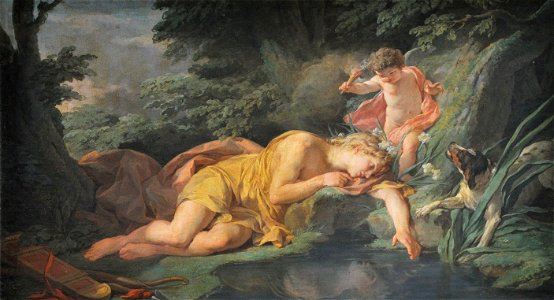 Nicolas-Bernard Lépicié - Narcisse changé en fleur - 1771