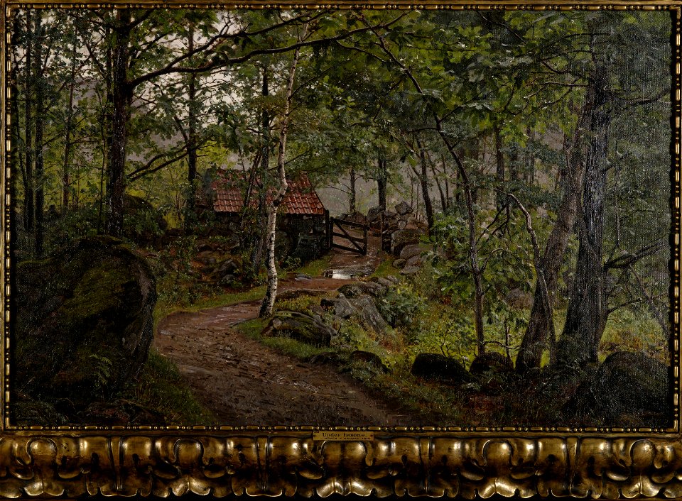 Amaldus Nielsen - Under trærne, Hoven ved Mandal - AN.M.00268 - Munch Museum (cropped-1)