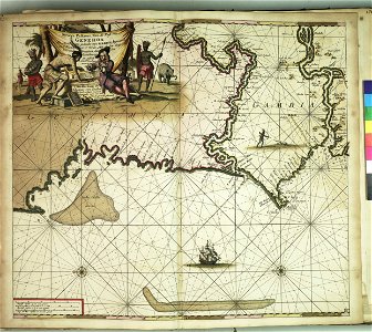 Nieuwe paskaert van de kust van Genehoa als mede een gedeelte van Gambia, beginnende an C. Blanco tot C. Verde RMG F8166