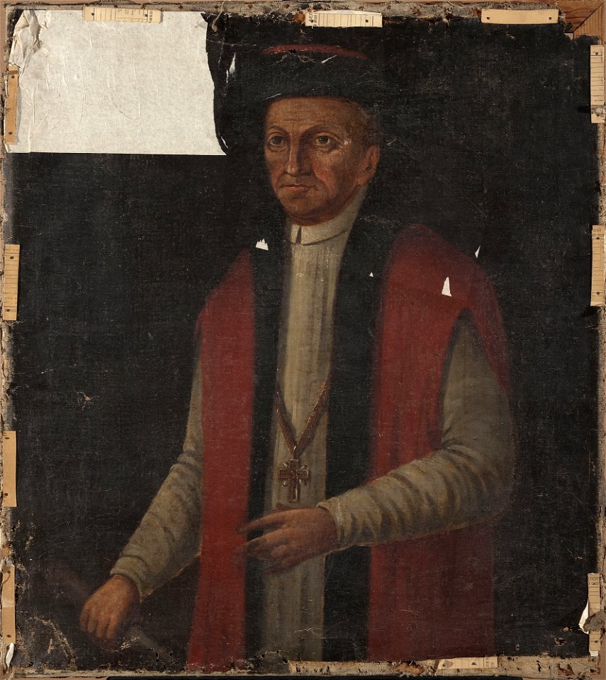 Nieznany malarz polski - Portrait of Wojciech (Albert) I Radziwiłł (1476–1519), bishop of Lutsk and Vilnius, nicknamed “Jałmużnik” (Almoner) - MP 4456 MNW - National Museum in Warsaw