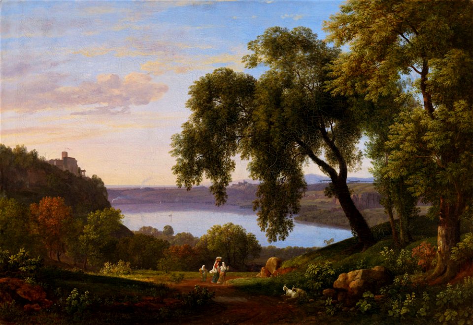 Nicolas-Didier Boguet - Lake Nemi - A I 304 - Finnish National Gallery