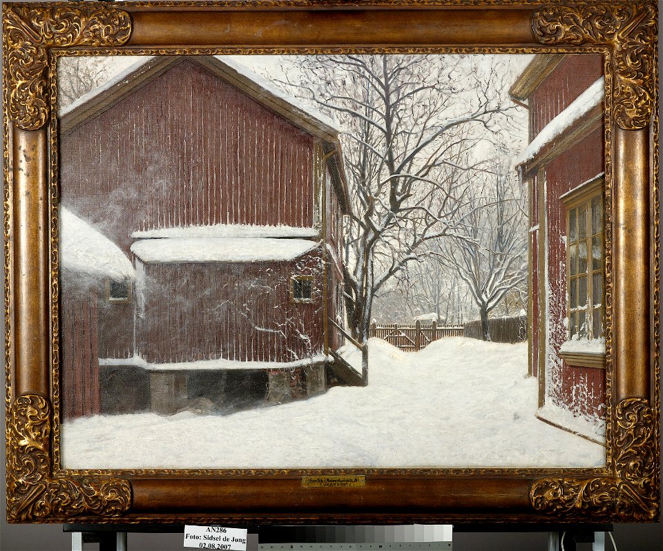 Amaldus Nielsen - Snefokk i Majorstuveien 8 - AN.M.00286 - Munch Museum