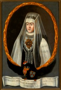 Nieznany malarz polski - Portrait of Barbara Radziwiłł née Koła Wolska (^–1550), mother of queen Barbara Radziwiłł - MP 4422 MNW - National Museum in Warsaw