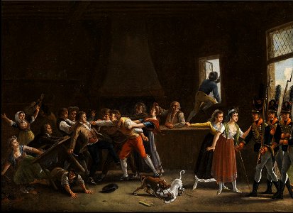 Nicolas-Louis-Albert Delerive Wirtshausrauferei