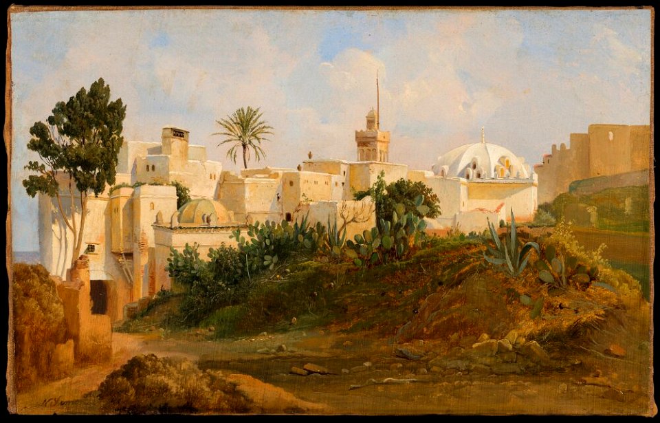 Niels Simonsen - A Road outside Algiers - NM 7485 - Nationalmuseum