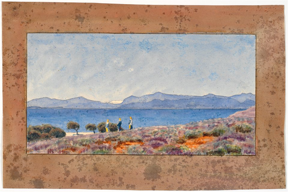 Niels Skovgaard - Pelepones set fra Megara - 1891