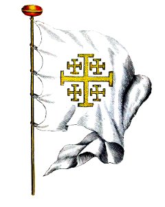Nieuwe Hollandse scheeps-bouw 1695, Plate 51 (Jerusalemse vlag)