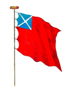 Nieuwe Hollandse scheeps-bouw 1695, Plate 9 (Schotse roode vlag)