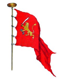 Nieuwe Hollandse scheeps-bouw 1695, Plate 12 (Vlag van de Staaten Generaal der Verenigde Nederlanden)