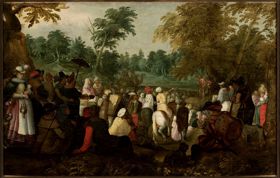 Nieznany malarz flamandzki - Sermon of St. John - M.Ob.598 MNW - National Museum in Warsaw