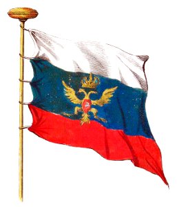 Nieuwe Hollandse scheeps-bouw 1695, Plate 76 (Vlag van Moskovien)