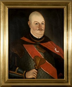 Nieznany malarz polski - Portrait of Michał Górski, Nałęcz coat of arms,ensign of Samogitia - MP 3348 MNW - National Museum in Warsaw