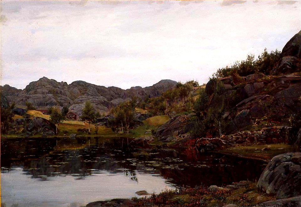 Amaldus Nielsen - View from Rekefjord - NG.M.00359 - National Museum of Art, Architecture and Design