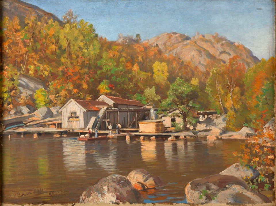 Johan Nielssen - Sawmill - NG.M.01001b - National Museum of Art, Architecture and Design (cropped)