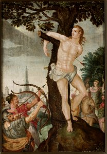 Nieznany malarz niderlandzki - Martyrdom of St. Sebastian - M.Ob.2486 MNW - National Museum in Warsaw
