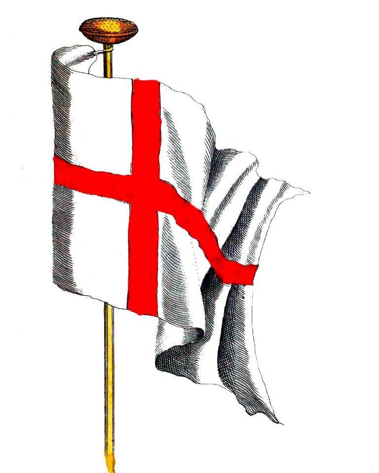 Nieuwe Hollandse scheeps-bouw 1695, Plate 45 (Vlag van Genua)