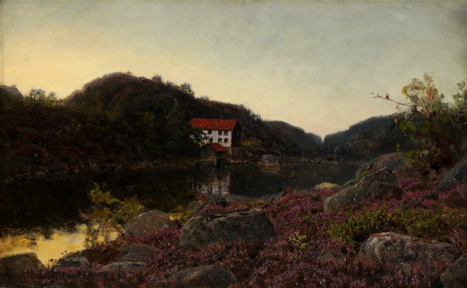 Amaldus Nielsen - Sommernatt i Hove (1912)