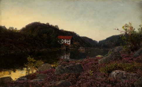Amaldus Nielsen - Sommernatt i Hove (1912)