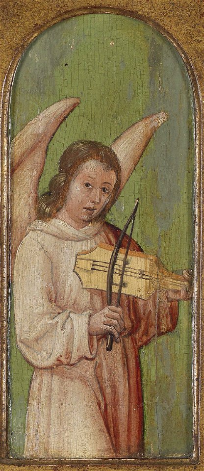 Niederdeutscher Meister 15 Jh Musizierender Engel 3
