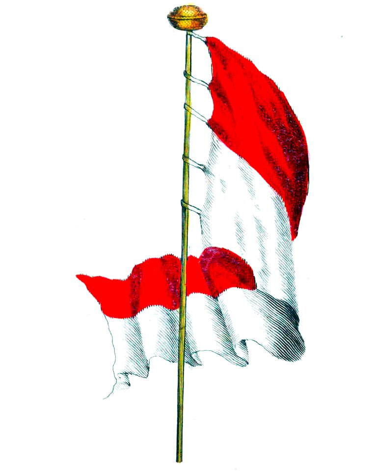 Nieuwe Hollandse scheeps-bouw 1695, Plate 74 (Vlag van Koerland)