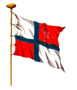 Nieuwe Hollandse scheeps-bouw 1695, Plate 78 (Moskovise vlag)