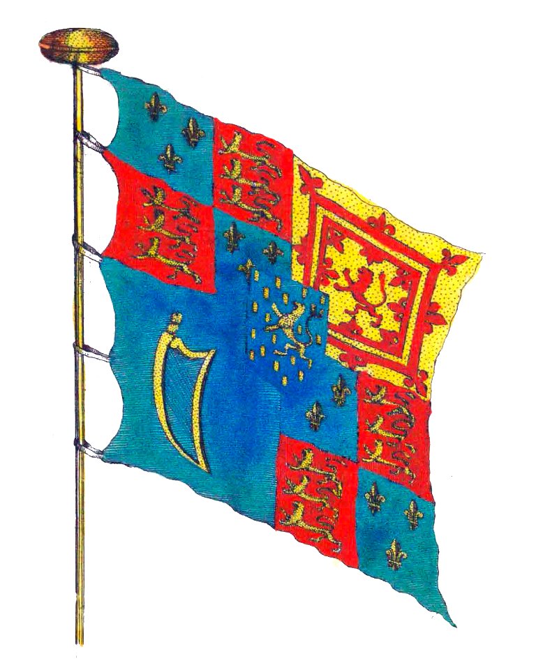 Nieuwe Hollandse scheeps-bouw 1695, Plate 3 (Engelse Konings vlag)