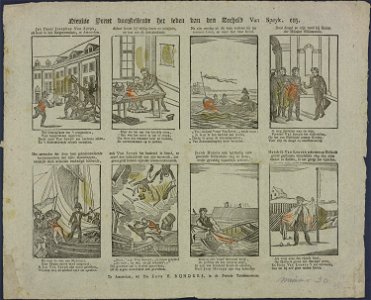 Nieuwe prent voorstellende het leven van den zeeheld Van Speyk, enz.-Catchpenny print-Borms 0883