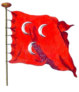 Nieuwe Hollandse scheeps-bouw 1695, Plate 81 (Turkse vlag)