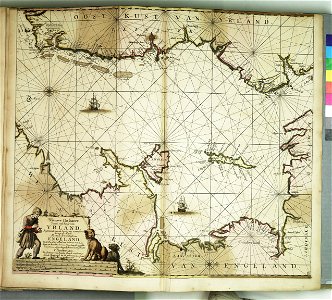 Nieuwe pas-kaert vande oost kust van Yrland, beginnende van de hoeck van Waterfoort tot aen de Mayds RMG F8142