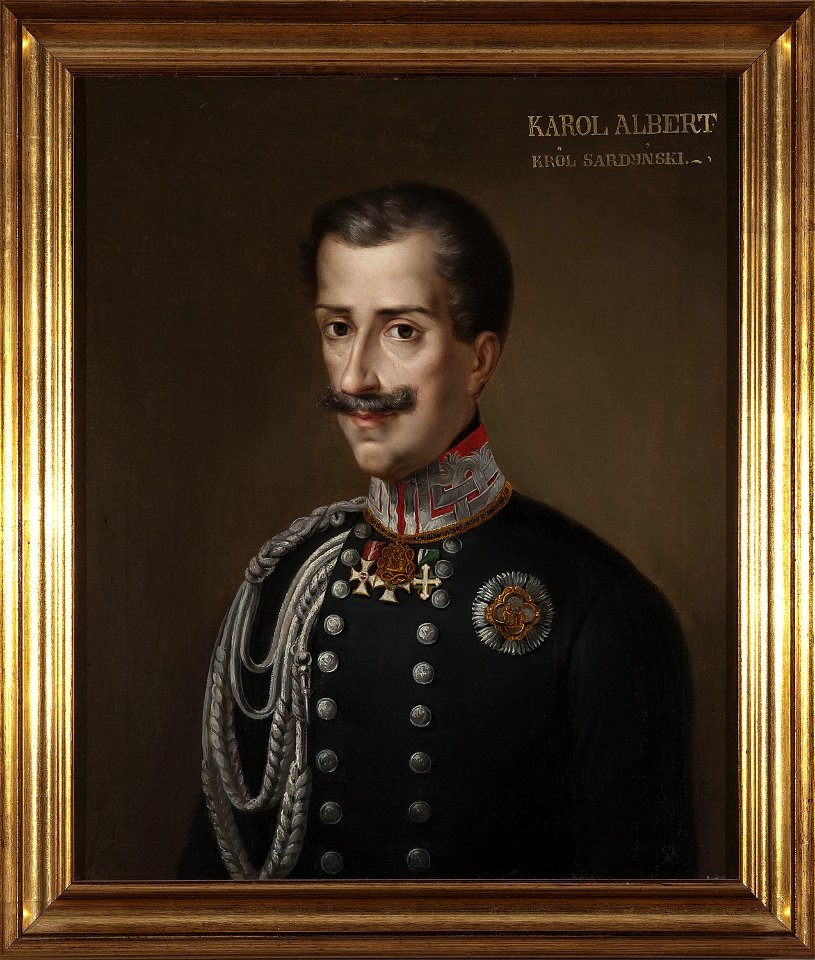 Nieznany malarz polski - Portraif of Charles Albert, king of Sardinia - MP 2089 MNW - National Museum in Warsaw