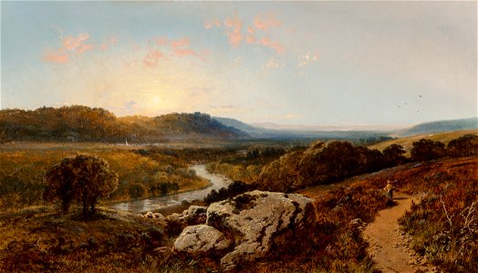 View near Donnington, Derbyshire by Edmund John Niemann