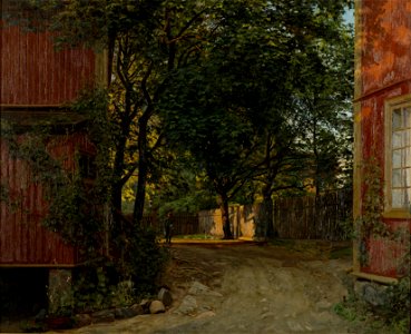 Amaldus Nielsen - Aftenavisen kommer, Majorstuveien 8 - AN.M.00253 - Munch Museum (cropped-2)