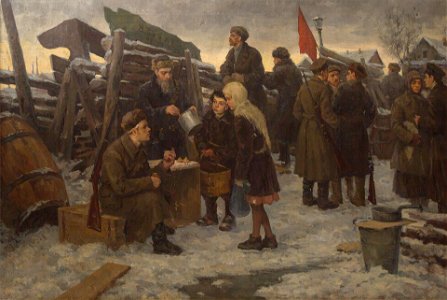 Morning on the Barricades by Semen Nikiforov