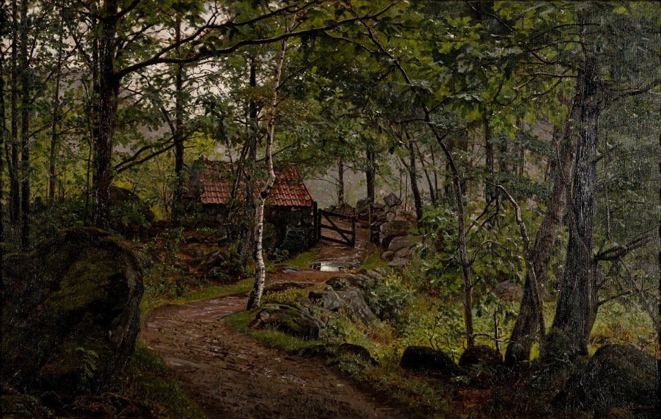 Amaldus Nielsen - Under trærne, Hoven ved Mandal - AN.M.00268 - Munch Museum (cropped-2)
