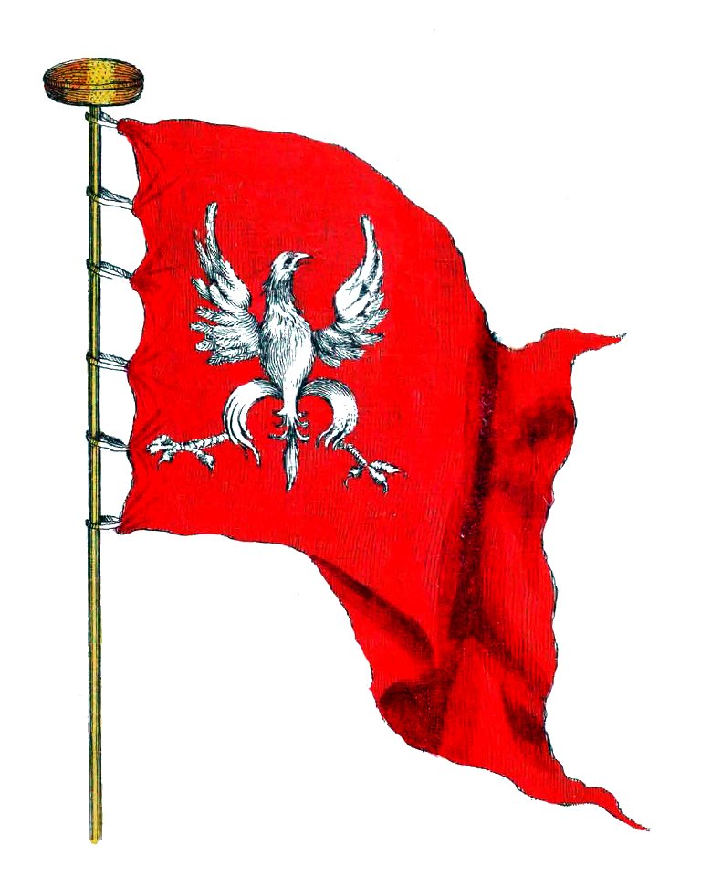 Nieuwe Hollandse scheeps-bouw 1695, Plate 62 (Poolse vlag van Heiligena)