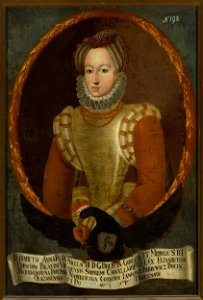 Nieznany malarz polski - Portrait of Elżbieta née Radziwiłł, princess of Halshany (after 1490–^) - MP 4464 MNW - National Museum in Warsaw