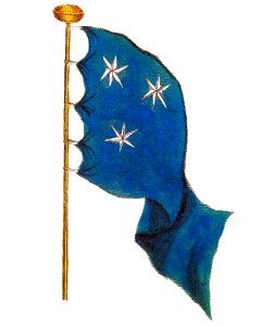 Nieuwe Hollandse scheeps-bouw 1695, Plate 73 (Vlag van Norden)