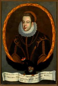 Nieznany malarz polski - Portrait of Maria Hippolita née Gonzaga (1534–^) Radziwiłł ^ - MP 4442 MNW - National Museum in Warsaw