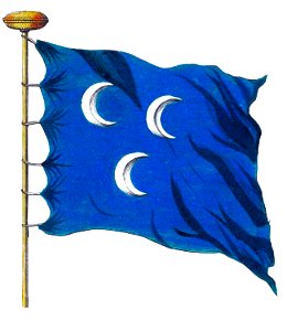 Nieuwe Hollandse scheeps-bouw 1695, Plate 80 (Turkse vlag)