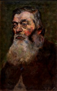 Nikolai Astrup - Old Man with Beard - Gammel mann med skjegg - Sogn og Fjordane Kunstmuseum - SS.AT-0377 (cropped). Free illustration for personal and commercial use.