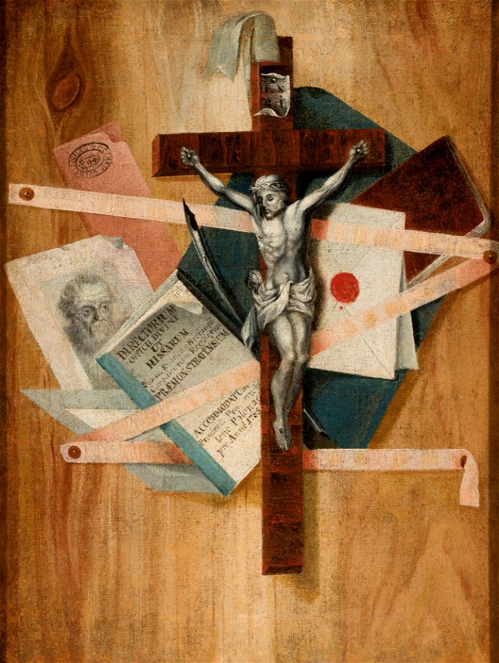 Nieznany malarz gdański - Still life with a cross - 127182 - National Museum in Warsaw