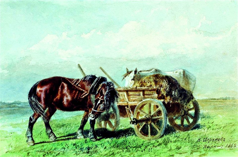 Nikolai Sverchkov - Horse in the Field