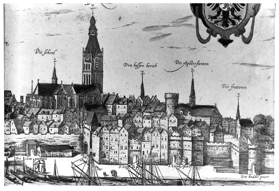 Nijmegen - Gezicht op Nijmegen vanuit het noorden. ... - F78601 - Van der Grinten
