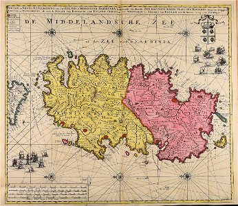 Nieuwe en Nette Afteekening van het Eyland of Koninkryk Sardinia - CBT 5882617