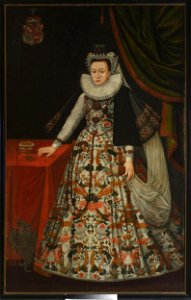 Nieznany malarz polski - Portret Katarzyny z Lubomirskich Ostrogskiej (post 1580-ca 1611)